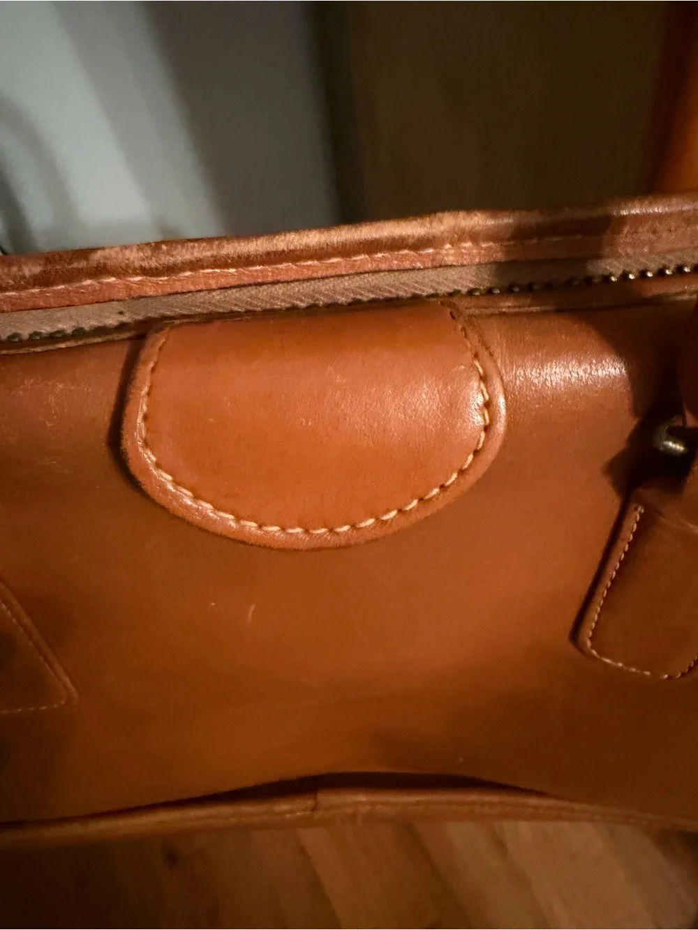 VTG Bonnie Cashin for Meyers Classic Tan Leather Satchel Bag